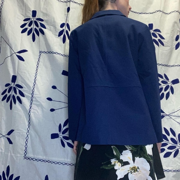 Dialogue small jacket chore cotton (linen vibes) collar four snaps pockets - Picture 5 of 5